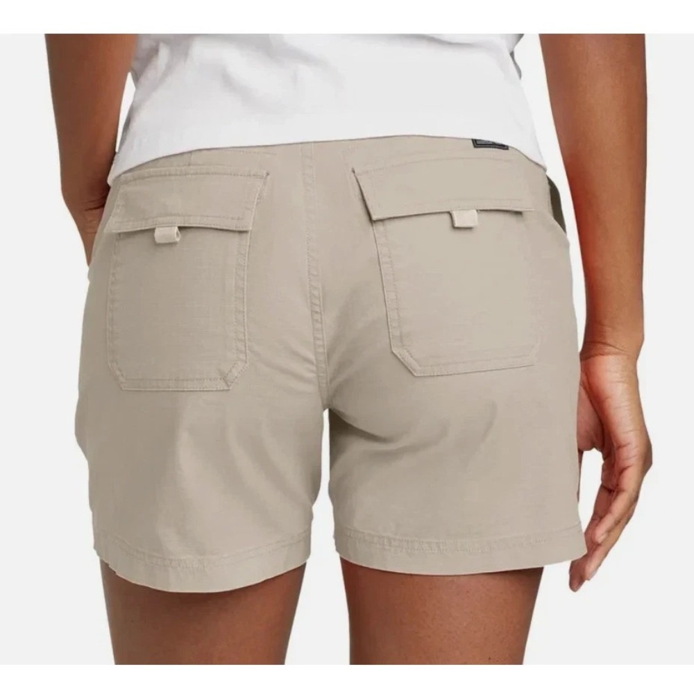 Eddie Bauer Women's Ripstop Shorts, Tan, Size: 10, New - Picture 2 of 2